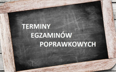 Egzaminy poprawkowe w roku szkolnym 2022/2023